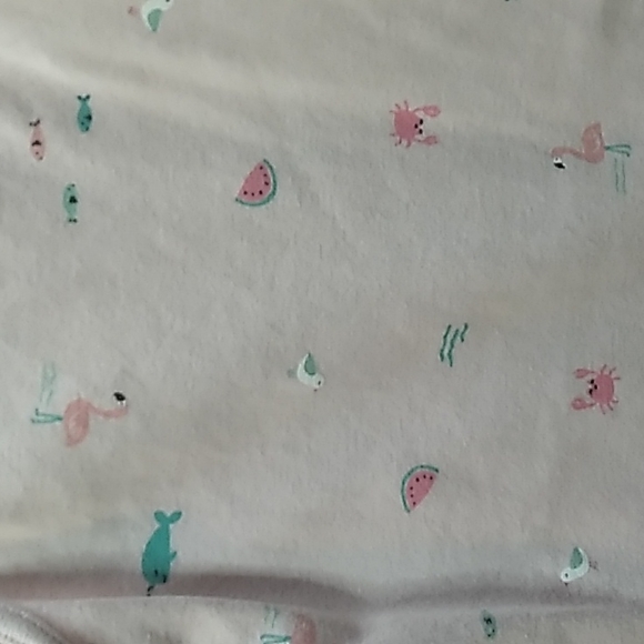 Carter's Onesie Beach themed in pink girls 24 months - Picture 2 of 5